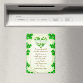 Irish blessings and shamrocks are symbols of luck マグネット (インサイチュ (食洗機))