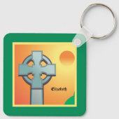 Irish Blessings Cross Personalized キーホルダー (裏面)