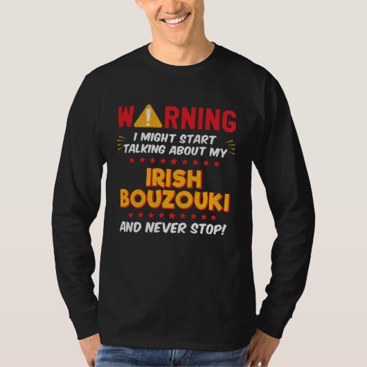 Irish Bouzouki Joke Graphic Tシャツ (正面)