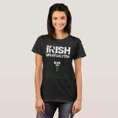 Irish Breathalyzer blow here  Adult St Patricks Da Tシャツ (正面フル)