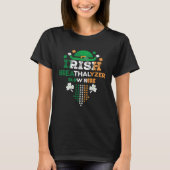 Irish Breathalyzer Blow Here St Paddy s Day Tシャツ (正面)