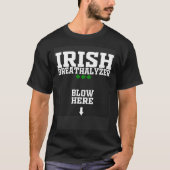 Irish Breathalyzer Blow Here  St Patricks Day Drin Tシャツ (正面)
