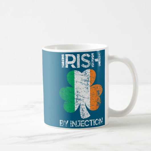 Irish By Injection St Patricks Day  コーヒーマグカップ (右)
