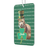 Irish Cat Dad Shamrock Air Freshener カーエアーフレッシュナー (左)