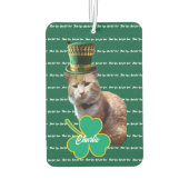 Irish Cat Dad Shamrock Air Freshener カーエアーフレッシュナー (裏面)