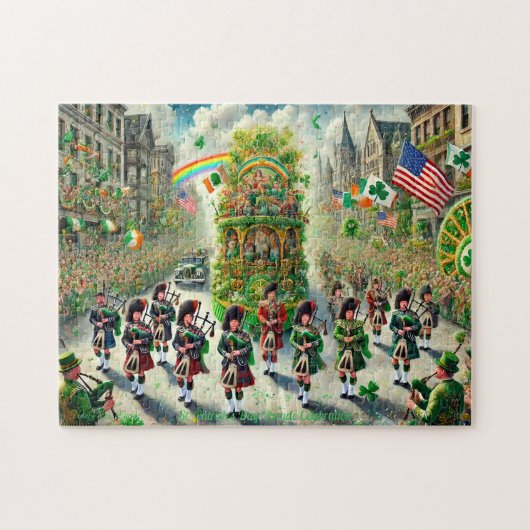 Irish Celebration, St. Patrick's Day Parade ジグソーパズル (横)