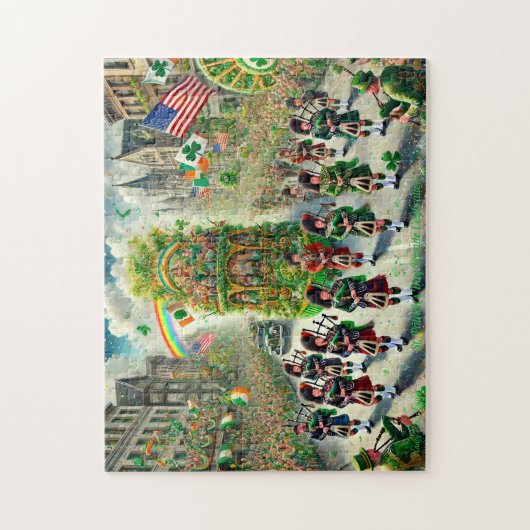 Irish Celebration, St. Patrick's Day Parade ジグソーパズル (縦)