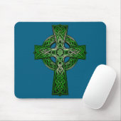 Irish Celtic Cross Knot Christian Holy Trinity Sco マウスパッド (マウス)