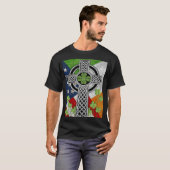 Irish Celtic Knot Cross American Flag USA Tシャツ (正面フル)