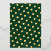 Irish Celtic St Patricks Birthday Party 箔招待状 (裏面)