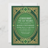 Irish Celtic St Patricks Birthday Party Invitation (正面)
