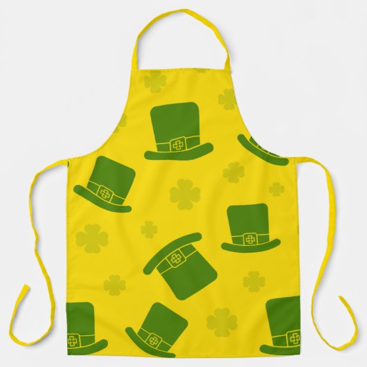 Irish Charm Yellow And Green Apron エプロン (正面)