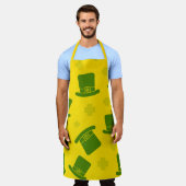 Irish Charm Yellow And Green Apron エプロン (着用した状態)