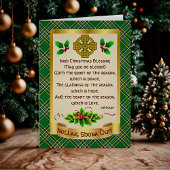 Irish Christmas Blessing Personalized Card サンキューカード