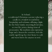 Irish Christmas Candle in Window Happy Christmas カード