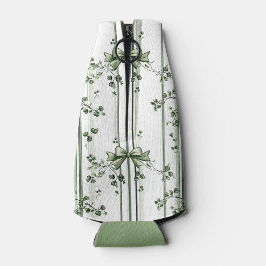 Irish Clover‑Inspired Botanical Design  ボトルクーラー (裏面)