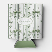 Irish Clover‑Inspired Botanical Design  缶クーラー (正面)