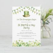 Irish Clover Leprechaun Hat Lucky Shenanigans 招待状 (スタンド正面)