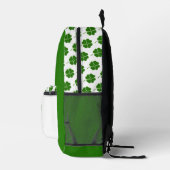 Irish Clover Pattern Backpack プリントバックパック (右)