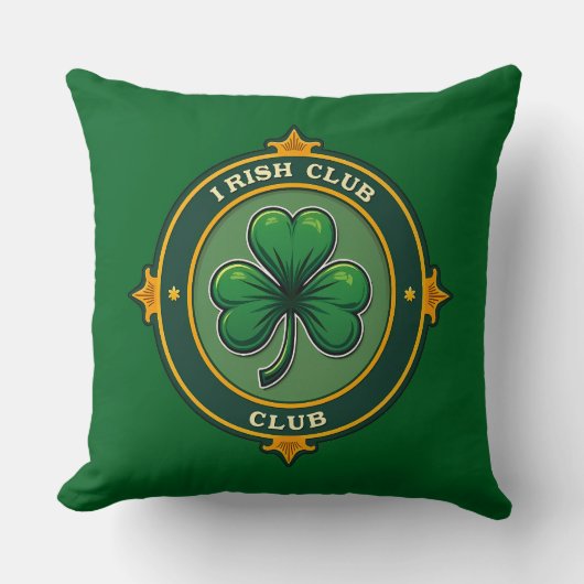 Irish Club St Patrick’s Day Shirt – almofada クッション (正面)