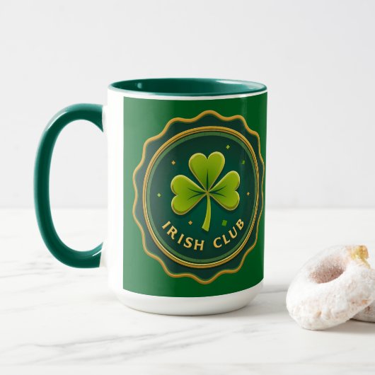Irish Club St Patrick’s Day Shirt – caneca マグカップ (ドーナツ付き)