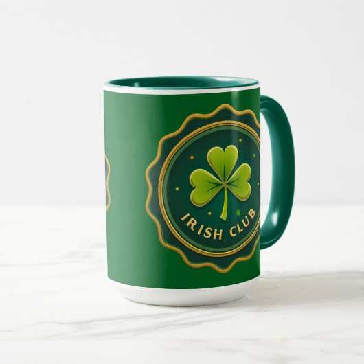 Irish Club St Patrick’s Day Shirt – caneca マグカップ (正面右)