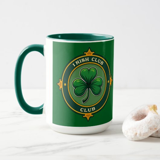 Irish Club St Patrick’s Day Shirt – caneca マグカップ (ドーナツ付き)