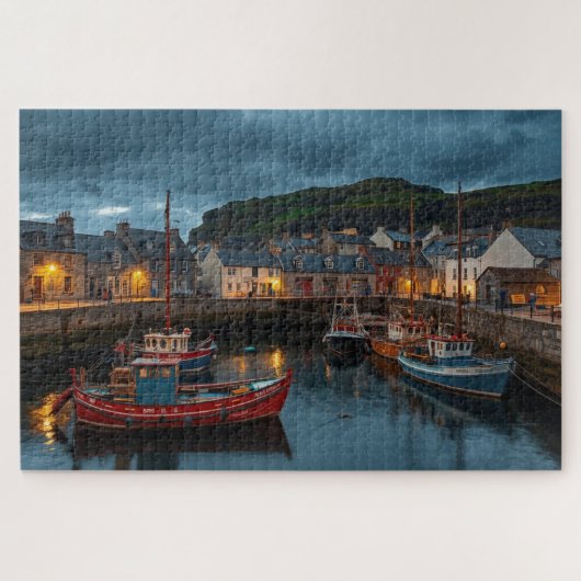 Irish Coastal Harbor Town Jigsaw Puzzle ジグソーパズル (横)