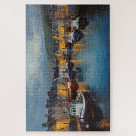 Irish Coastal Harbor Town Jigsaw Puzzle ジグソーパズル