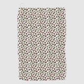 Irish Coffee Beans and Shamrocks Funny Design ゴルフタオル (正面)
