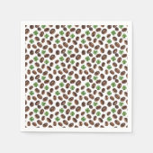 Irish Coffee Beans and Shamrocks Funny Design スタンダードカクテルナプキン (正面)