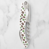 Irish Coffee Beans and Shamrocks Funny Design ソムリエナイフ (裏面)