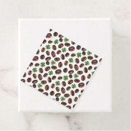 Irish Coffee Beans and Shamrocks Funny Design フェイバータグ