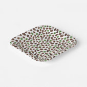 Irish Coffee Beans and Shamrocks Funny Design ペーパープレート (傾斜あり)