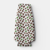 Irish Coffee Beans and Shamrocks Funny Design ボトルクーラー (正面)
