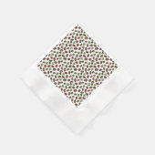 Irish Coffee Beans and Shamrocks Funny Design 縁ありカクテルナプキン (角)