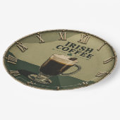 Irish Coffee Celtic Pub Decor ペーパープレート (アングル)