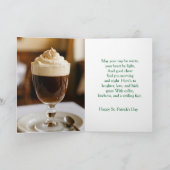 Irish Coffee Recipe Holiday Greeting Card シーズンカード (内部)