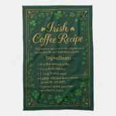 Irish Coffee Recipe St Patrick's Day  キッチンタオル (縦)