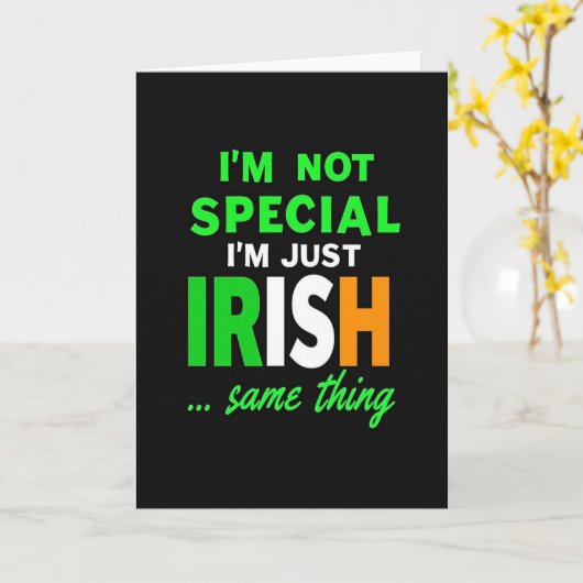 Irish Colors Text Card カード (黄色い花)
