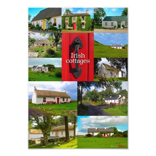 Irish cottages フォトプリント            (正面)