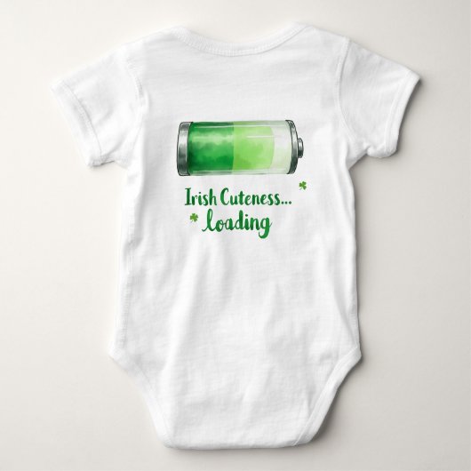 Irish Cuteness… Loading ベビーボディスーツ (裏面)