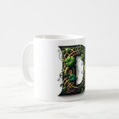 Irish D Monogram Coffee Mug コーヒーマグカップ (正面左)