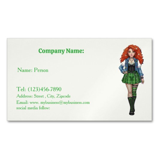 irish dall  マグネット名刺 (正面)