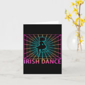 Irish Dance Retro Dancer Gift カード (黄色い花)