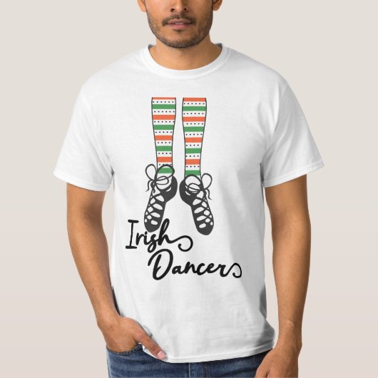 Irish Dance Socks Shoes for Girls in St. Patrick's Tシャツ (正面)
