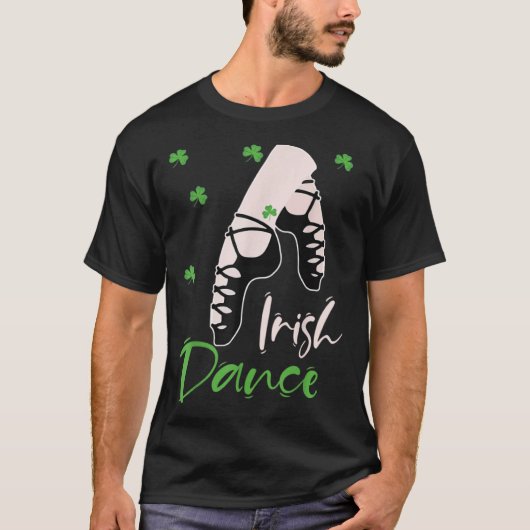 Irish Dance Socks Shoes Girls in St Patrick s Day Tシャツ (正面)