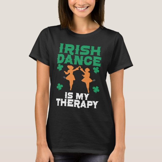 Irish Dance St Patricks Day Reel Girl Irish Step D Tシャツ (正面)