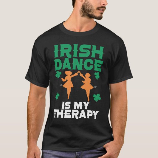 Irish Dance St Patricks Day Reel Girl Irish Step D Tシャツ (正面)