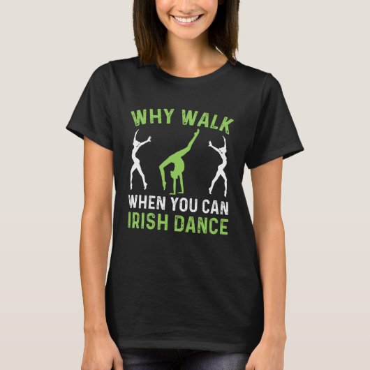 Irish dance teacher mom women Retro traditional ir Tシャツ (正面)